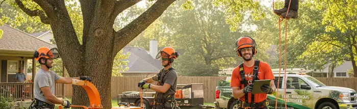 Tree service crew in Kissimmee, FL providing safe tree removal for homeowners