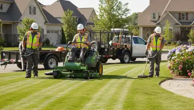 Tree service crew in Kissimmee, FL providing professional tree removal and yard care services